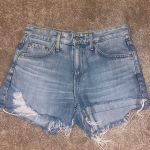 AG Hailey Cut Off Denim Shorts
